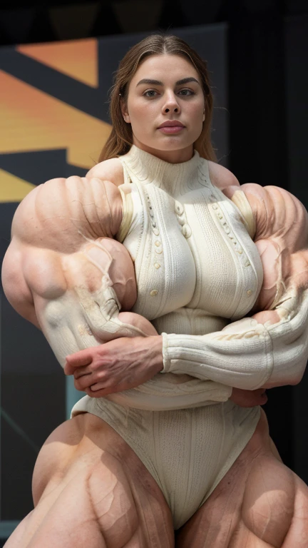 Cinematic, clear facial features and insanely detailed, it captures the essence of a (naked muscular girl:1.45) (cara delevingne) with very large breasts. (full body pose). The color grading is beautifully done, enhancing the overall cinematic feel. Unreal Engine brings her to life, her appearance even more mesmerizing. With the use of depth of field (DOF), every detail is focused and accentuated, drawing attention to her eyes and hair. The image resolution is at its peak, utilizing super-resolution technology to ensure every pixel is perfect. Cinematic lighting enhances her aura, while anti-aliasing techniques like FXAA and TXAA keep the edges smooth and clean. Adding realism to the muscular girl , RTX technology enables ray tracing, it look as if it's actually there. Additionally, SSAO (Screen Space Ambient Occlusion) gives depth and realism to the scene, the girl's presence even more convincing. In the post-processing and post-production stages, tone mapping enhances the colors, creating a captivating visual experience. The integration of CGI (Computer-Generated Imagery) and VFX (Visual Effects brings out her muscular features in a seamless manner. SFX (Sound Effects) complement the visual artistry, immersing the viewer further into this fantastic world. The level of detail is awe-inspiring, with intricate elements meticulously crafted, the artwork hyper maximalist and hyper-realistic. Volumetric effects add depth and dimension, and the photorealism is unparalleled. The image is rendered in 8K resolution, ensuring super-detailed visuals. The volumetric lightning adds a touch of magic, highlighting her beauty and aura in an otherworldly way. High Dynamic Range (HDR) technology makes the colors pop, adding richness to the overall composition. Ultimately, this artwork presents an unreal, yet stunningly real portrayal of an incredibly beautiful girl. The sharp focus ensures that every feature is crisply defined, leaving the audience captivated by her presence.