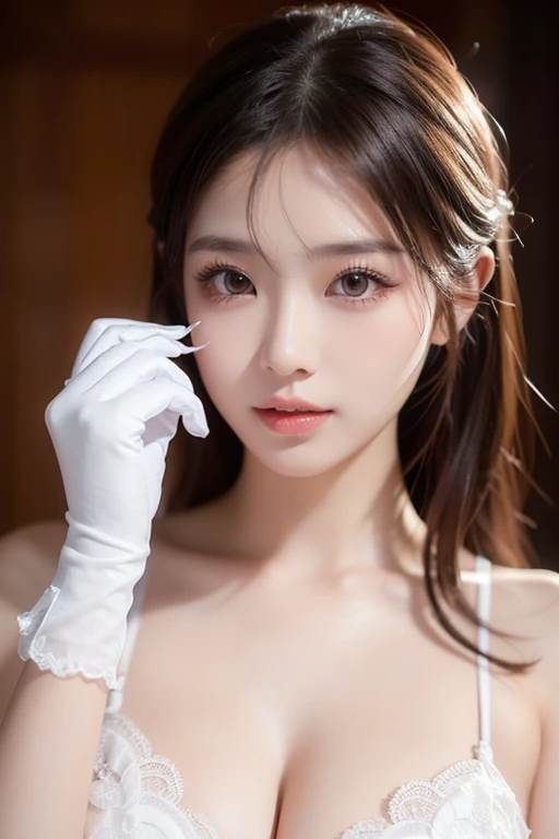 1girl in、Bandages are wrapped around the chest、fullnude、japanaese girl、A sexy、