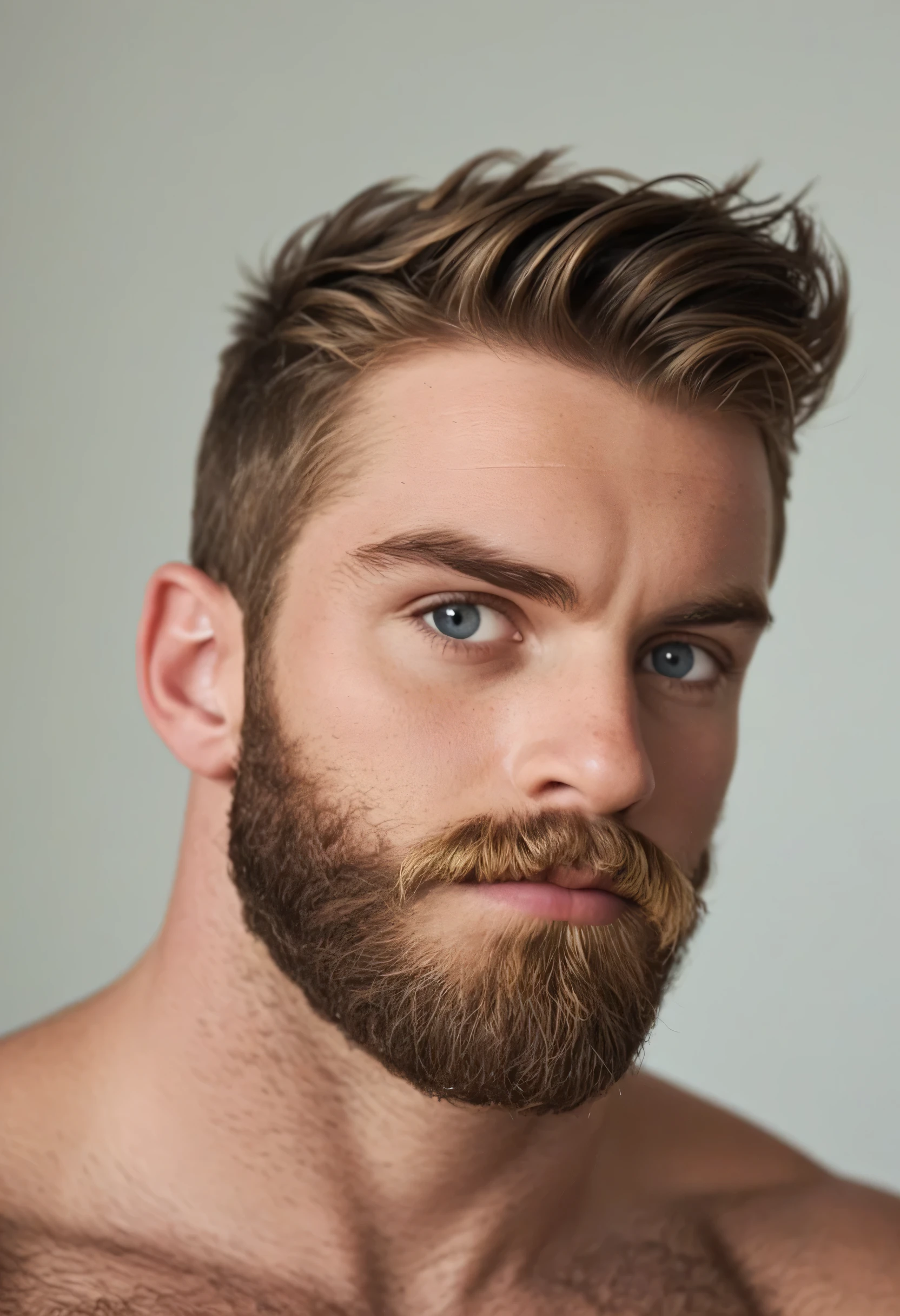score_9, score_8_up, score_7_up, (mid_shot:1.3),(1 male:1.2), short beard, short hair, dark hair, blond beard