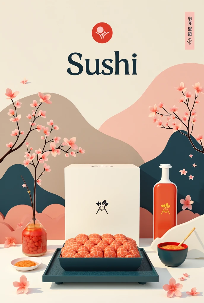 identidade visual pra um delivery de SUSHI IDENTIDADE VISUAL