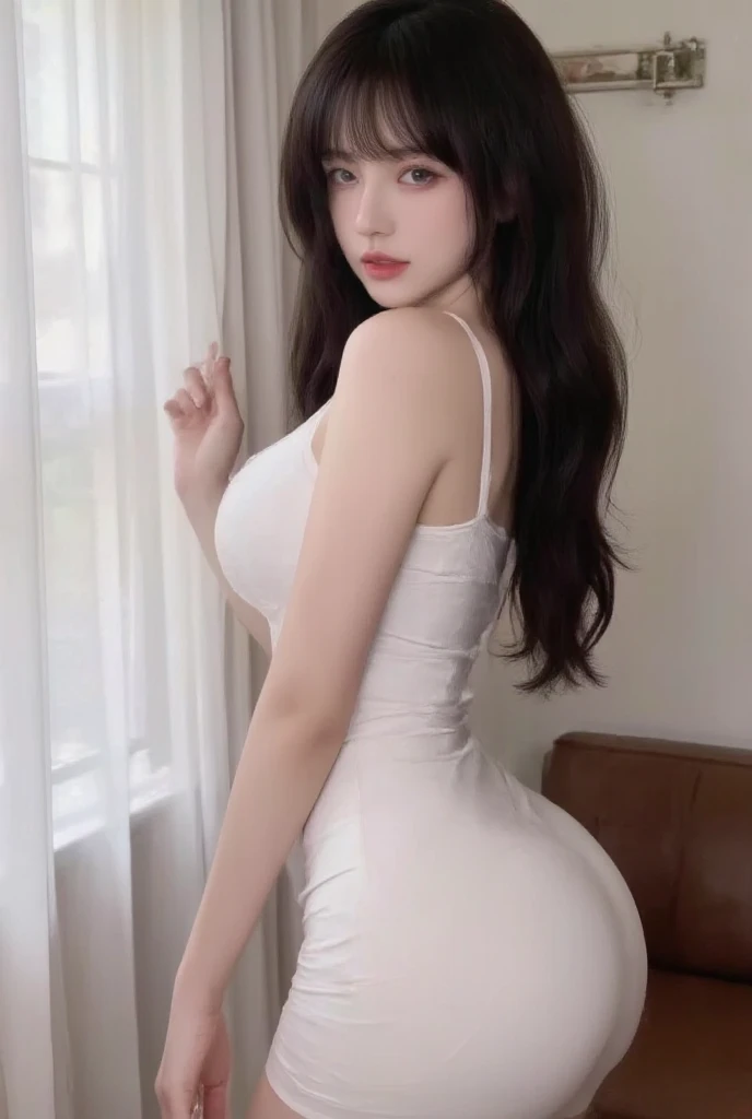((Best quality, 8k, Masterpiece :1.3)), Asian girl wearing a blue headscarf, Position:(Looking down your ass again showing your pussy ), butt sticking out, butt photo, legs squatting in open crotch:1.5, body bent over peeing , paste your ass to the camera screen, (Asian girl in white veil), (Undressing), Asian Girl Same face, big breasts: 1.3, (Undressing Nude Picture: 1.2), showing genitals, (vagina shape: labia majora, labia minora, clitoris, urethral opening, vagina, anus), Wet vagina, (vagina Emitting semen, vaginal semen), (Hairy Vagina: 1.2), dark brown hair, tall building background, (View of blue sky, sunlight :1.1 ) , as pure as the hand. detail, hands holding blue flowers, highly detailed face, red lips detail, eye detail, korean eyes, double eyelids, hands touching the floor, detailed feet, black high heels,(vagina cum), (crotch open cum squat), shoes black heels, (vagina cum detail )