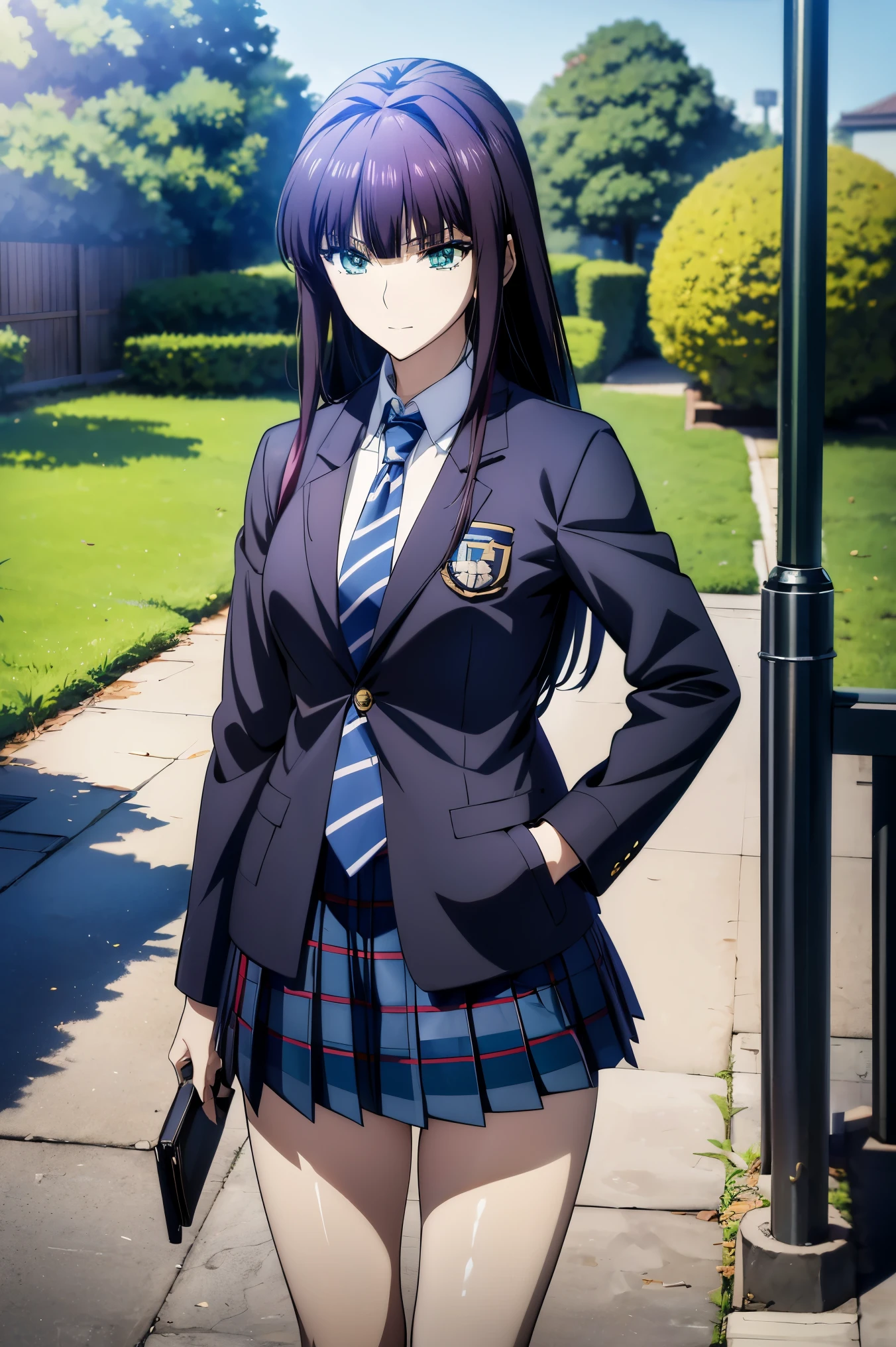  blazer uniform,赤 purple hair, green eyes, eyes like jewels, super high resolution, ((( green eyes))),赤 purple hair, beautifulアニメ高校の女の子,(Masterpiece:1.2, 最  high quality ), ( is present, photo is present:1.4),  beautifulイラスト, (  natural light , Movie Screenplay  ), nsfw,  watch viewers  , COWBOY SHOOTING ,  front view of the company:0.6,  1 girl,  Japanese, university student の女の子,  perfect face,  beautiful髪,  beautiful顔,  beautiful and amazing eyes,  beautiful鎖骨,  beautiful体,  beautiful胸,  beautiful太もも,  beautiful足,  beautiful指 , (((  navy jacket  ),  Light Blue Collared Shirt,  Dark Blue Pleated Mini Skirt Vibrator  ,  Black Socks ,  blue tartan ribbon tie  )), ( beautiful風景),  evening , Riverside, walk,  smooth anime cg art  , 魅惑的な  Anime Girl  ,  Let's Make a Girl in a Long Coat  ,  high definition,  very detailedなイラスト,  High Resolution Faces in a Gorgeous Guest Room  ,  RAW photos in the loop,  film grain ,  standing , UHD and 8K Connection  , 長い赤  purple hairと green eyesをした  Anime Girl  ,  Anime Moe Art Style , 若い  Anime Girl  の接写,  smooth anime cg art  , beautifulアニメの university student の女の子,  Anime Moe Art Style , シュールな university student の女の子,  Anime Girl  , 魅力的な  Anime Girl  , シュールな university student の女の子, GIRL WITH SHINY CLOTHING  ,  high definition,  CG Details  ,  high quality shadows,  beautiful、delicate face、All the details , ディテール beautiful DELICATE EYES FULL OF DECISION,break(  High Resolution 8K Wallpaper  ),(高度に  CG Details  8kの壁紙),Makima (  chainsaw man ),Scathach ( destiny /  Grand Order Required ),reika shimohira ,  high definition, とても繊細で beautifulCGイラスト,最  high quality ,  is present Feeling , is present fabric, is present texture,(((  debris flies))), (((最  high quality ))),8k,At 32k,Masterpiece,  beautiful and charming anime woman ,  Supermarkets,  very detailed,  high definition,シュールな university student の女の子,Masterpiece, 最  high quality ,  high quality , Freshness ,  high quality texture,  high quality shadow,  high detail,  sex,  1 girl, university student , alone,I, alone, alone, ADULT BIB , beautiful長い脚,  beautiful胸,  beautiful太もも,  Tight Legs  ,  beautiful leg line ,  Slender Waist in an Unmanned Bar  ,Mature body girl, big breasted with a cross eye,  beautiful胸,reddish  purple hair,  purple hair, BLACK CURRANT HAIR , charming  Anime Girl  ,  colorful hair,  Straight Hair  ,shy smile,幸せそうなsmile,  Brilliant Appearance  ,cute smile,Cool Beauty, beautiful女性,  handsome face  ,  beautiful写実性,  Attractive Figure ,  enchanting face  ,  Calm Expression  , beautiful髪,smile,  colorful eyes , green eyes,Jade Eyes, beautiful目,bright eyes, DELICATE EYES FULL OF DECISION, Jewel Eyes ,Jade Eyes,( green eyes:1.5), charming face,8 heads,:171cm,彼女は首に  necklace 身に着けています,  necklace ,beaded  necklace ,Magatama Accessories,smile,Laugh