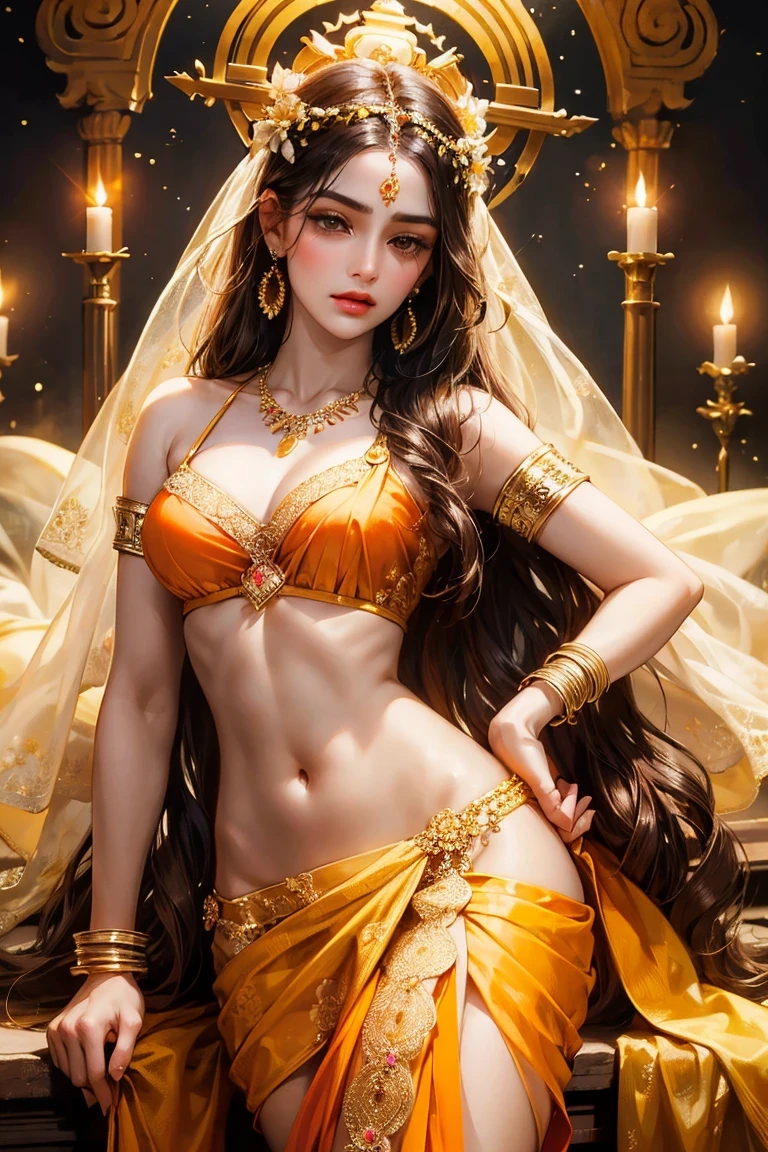  Sexy hot beautiful woman, beautiful girl, 1 girl, beautiful detailed eyes, beautiful detailed lips, extremely detailed eyes and face, long eyelashes, detailed face, beautiful sari, white sari, long black hair, long hair, intricate detailed sari, high fashion, high quality, 8k, photorealistic, digital art, masterpiece, cinematic lighting, dramatic lighting, warm color palette, glowing skin, detailed fabric texture, flowing fabric