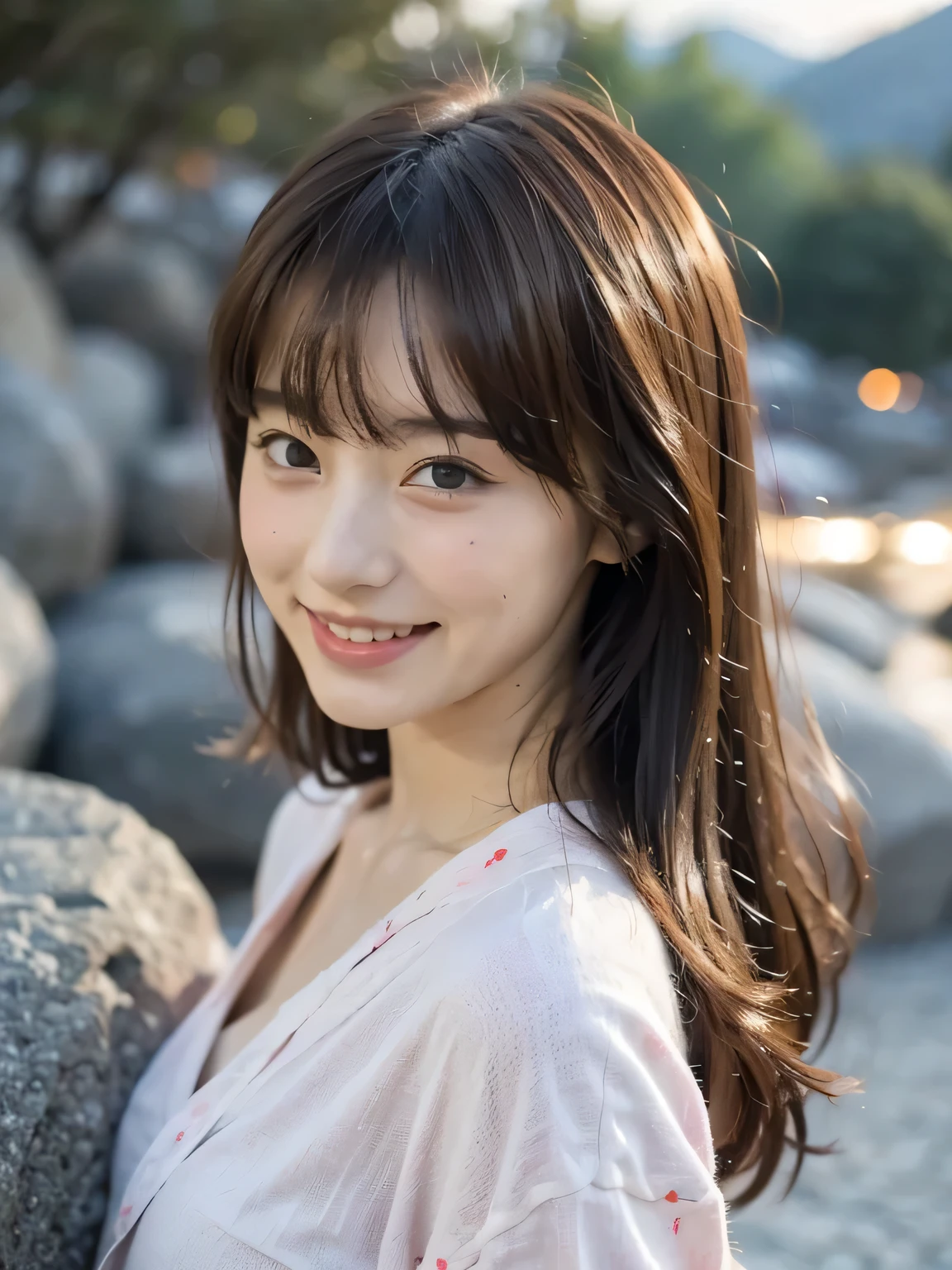 1girl, (looking at viewer), (bokeh:1.1), closed mouth,light smile, realistic, off shoulder,
pants, skyline,
best quality, (photorealistic:1.4), ultra highres, llfMasami Nagasawa