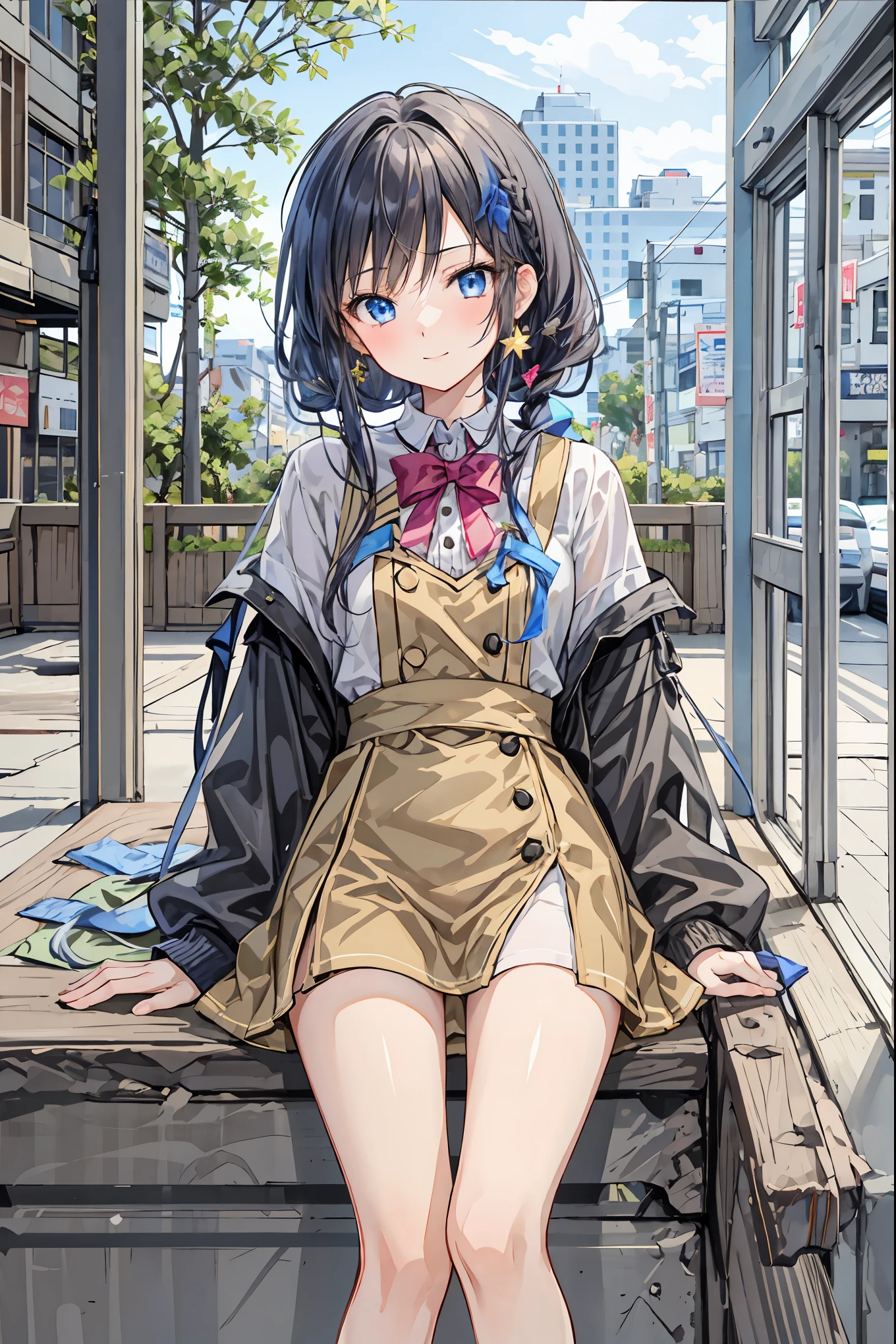 masterpiece, best quality,1girl,young girl,brown eyes,short hair,joyful _face,shiny skin,(nice leg line:1.3),thin waist,huge breasts,
BREAK
, Navy_blue_velvet_mini_dress, black_tights, black_suede_ankle_boots, clutch_bag, statement_earrings,
BREAK
around crowd:1.1,depth of field,looking at viewer,squatting,from above,upper body