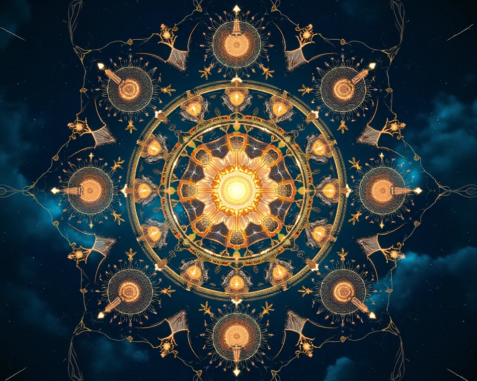 Summary of the Illustration** This mandala encapsulates the synthesis ...
