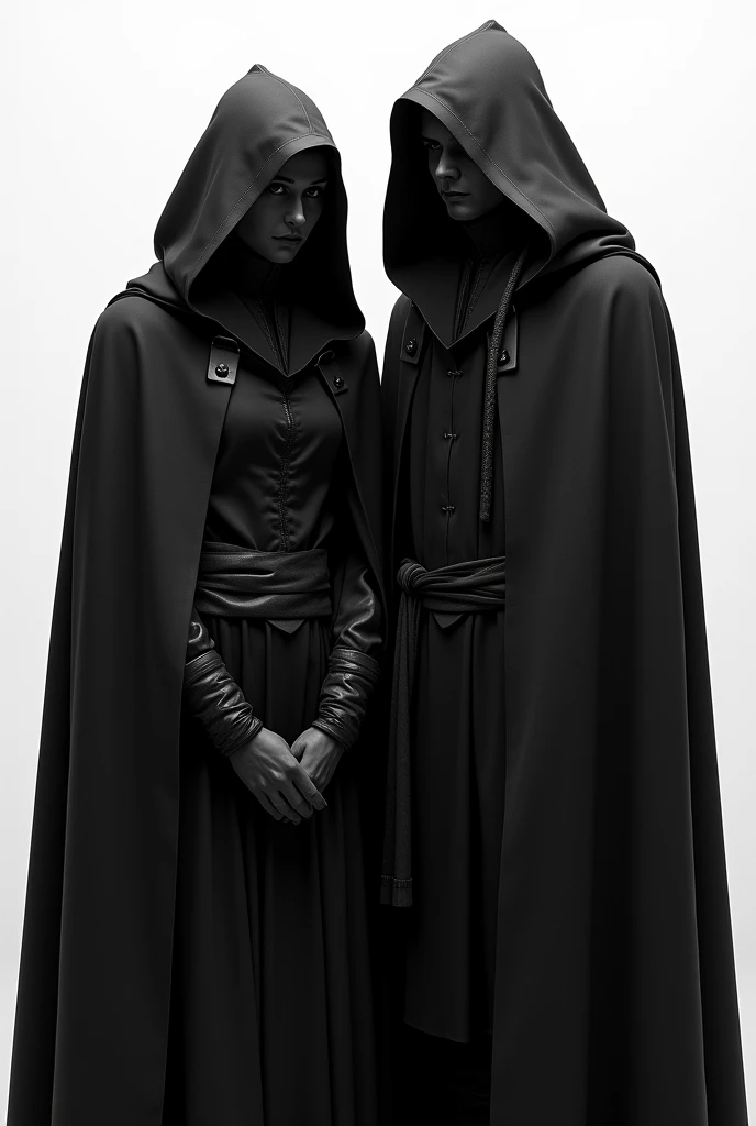 a man and a woman, a woman lies with her back on the floor, a man in black clothes, in a black cape with a hood, looms over her, scares, dominates, his face is not visible from under the mask, this is a love affair, Charlie Boater and Arjim, this is a new book, the state Opera and Ballet Theater, nearcourt and Charlie bowater, steele Charlie bowater, Dame Blair and Charlie Bowater, urban-scale stylo Tezi, in the style of Charili Bowater