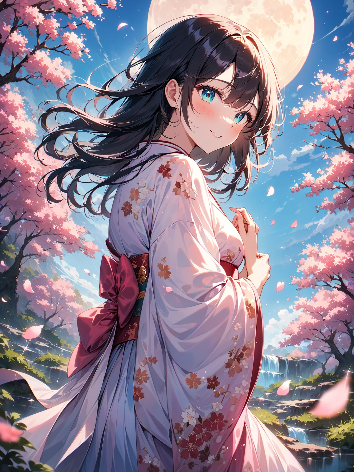 highest quality、Cherry tree、full bloom、petal、SakuraFubuki、spring