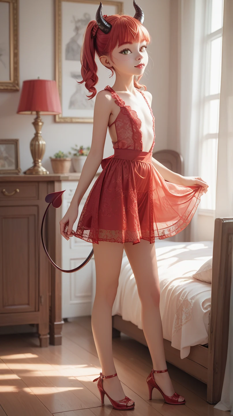 Fr3ckles, ginger hair, grey eyes, freckles, tongue out, long tongue, ahegao, full body, long legs, squatting, 1girl, dr3ss, Masterpiece, best quality female, girl pulling her dress down, (french girl wearing red dress with chinese patterns on it), european girl, (small breast), (very long curly ginger volumetric hair:1.33), (red crinoline inside with red corset outside:1.33), (long red dress:1.33), prolapse, anal prolapse, flat headband, (detailed beautiful hazel eyes:1.33), russian girl, white girl, british girl, detailed blush smiling face, slim body, perfect anatomy, very cute, ginger hair, dynamic pose, showing some leg, perfect shading, dramatic lighting, rendered in 8K resolution for high-quality detail, trending on art station, concept art, smooth, sharp focus,soft sunlight,chastity, chastity bra, chastity Belt, Princess, collar, metal collar,, highly detailed, soft natural volumetric, cinematic perfect light, intricate details, prolapse, anal prolapse, red chinese dress, prolapse, chinese dress patterns on corset