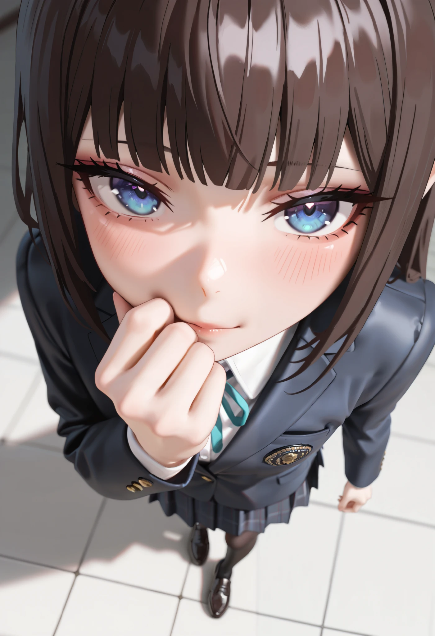 ( masterpiece, best quality), safe, incredible quality, very aesthetically pleasing, absurdities, highres, newest , HDR-10, 8K, high detail RAW color art , large pupil , tabs, high-detail RAW color art ,1 girl, from above