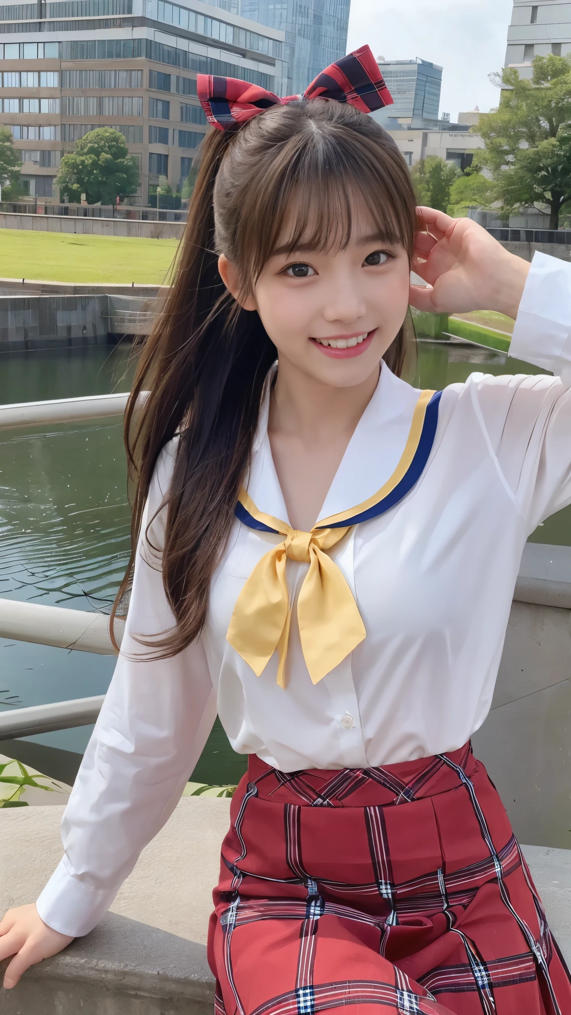 Angelic Very beautiful cute girl,
5 yo,
Beautiful detailed eyes,
Detailed double eyelids,
(Large eyes:1.4),
brown hair,
see-through bangs,
Sharp Focus,
small straight nose,
beautiful detailed face and eyes,
drooping eyes,
(Soft Saturation: 1.3),
(Fair skin: 1.2),
BREAK (super shiny light turquoise sailor high school uniform:1.3),(super shiny light turquoise pleated skirt :1.3), (light turquoise sailor collar high school uniform),(smiling:1.3)
Walking,
Costume lighting,
In the street ,
(Brown hair:1.2)