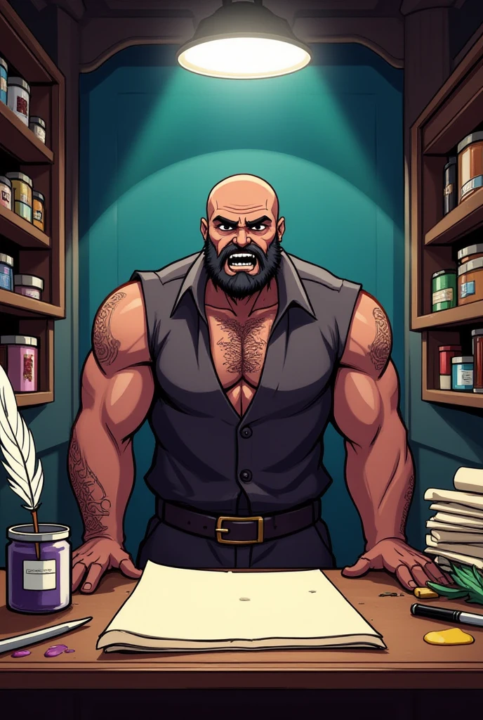 a muscular old man, wood carving, making a table, detailed wood texture, intricate carving, rough hands, focused expression, natural lighting, warm color tones, cinematic composition, photorealistic, award winning, 8k