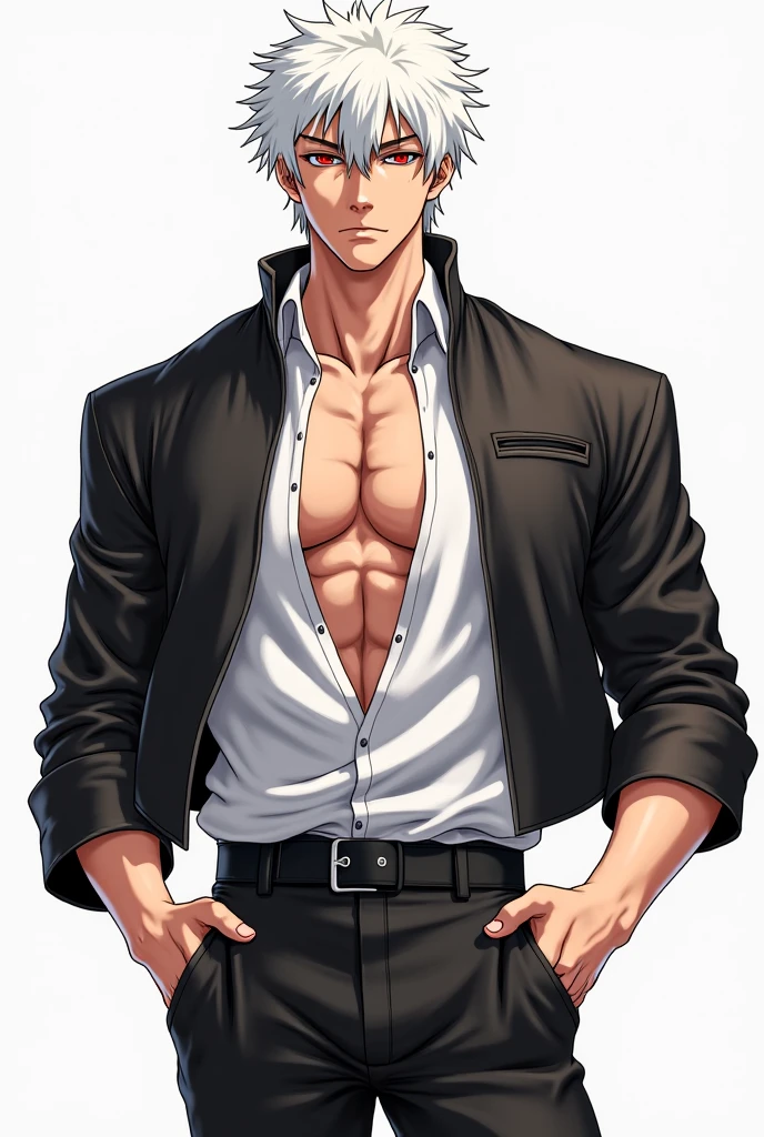 ((Masterpiece, Extreme Quality, Gangster Aesthetic)), 1 Male Solo, Bust Shot, (Ruffian), Shun Oguri (1.5) (Black Nakayama Suit), Crimson Background, White Skin, Standing, (Masterpiece, Top Quality, Best Quality)