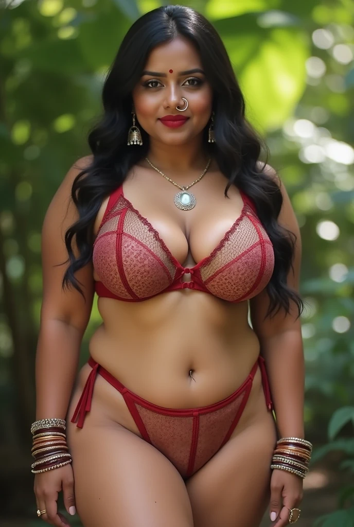 Indian 45 year old curvy chubby hot aunty in bikini