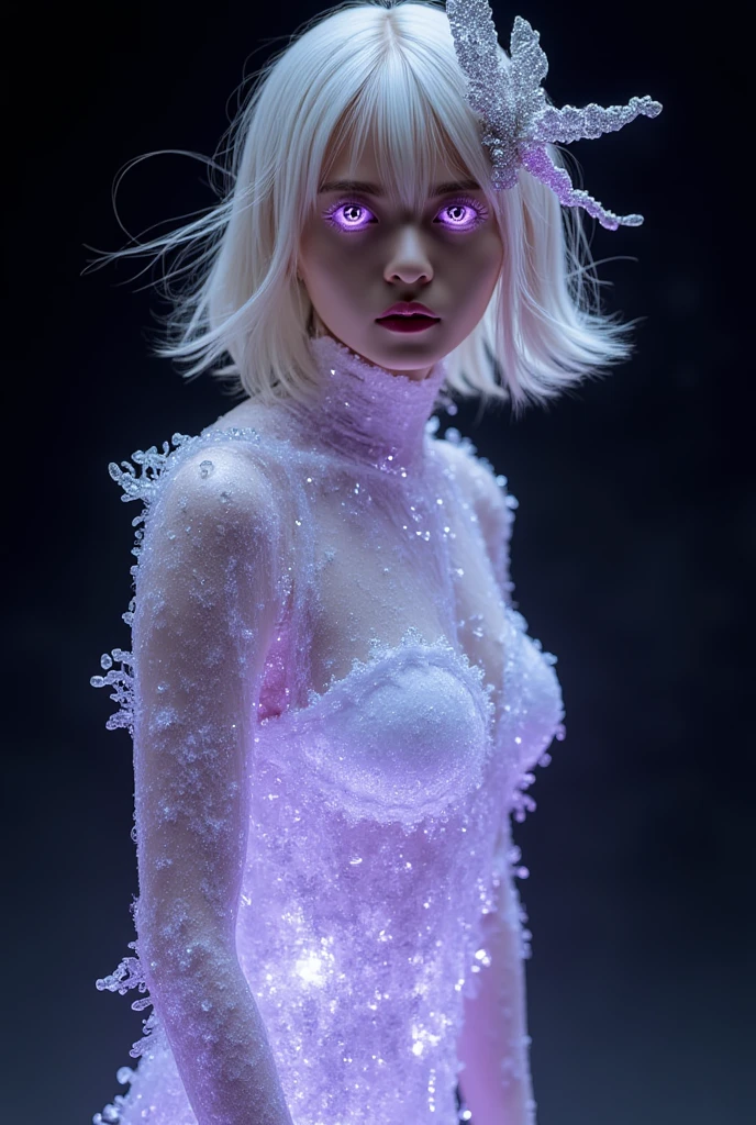 In a mysterious forest。
Completed prompt example:
"(best quality,4k,8k,highres,masterpiece:1.2),ultra-detailed,(realistic,photorealistic,photo-realistic:1.37),paper cutting art,girl in purple dress,mysterious forest,exquisite details,detailed facial features,leaves falling,sharp contrast,black and white contrast,ethereal lighting", naked