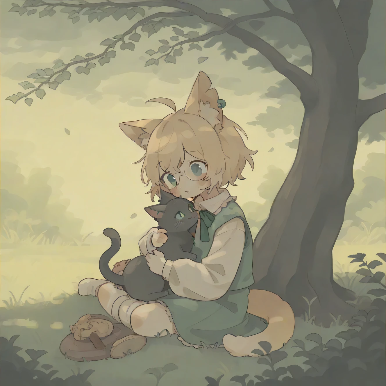 (masterpiece), (best quality), (ultra-detailed),
animal, cat,