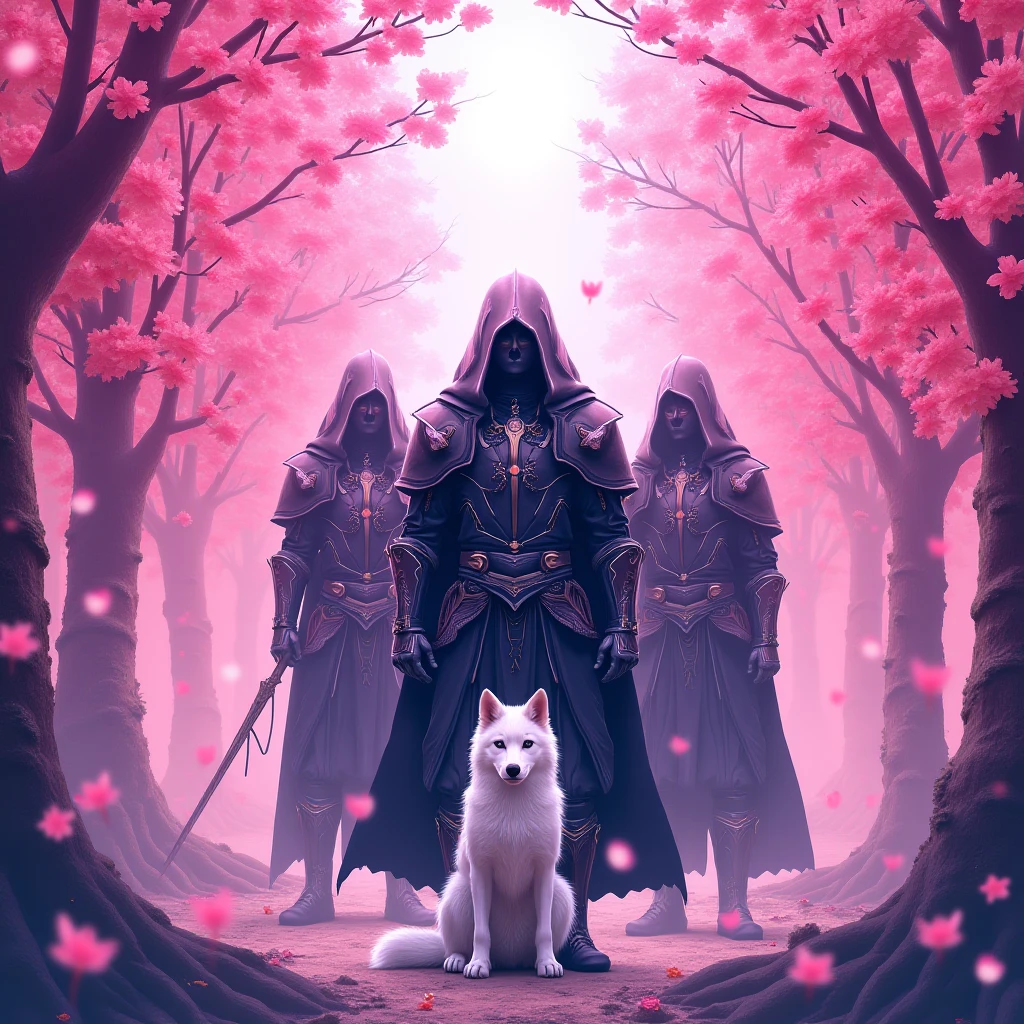 Put in the letters Knights of Phantom in a cool way、 shocking pink ...