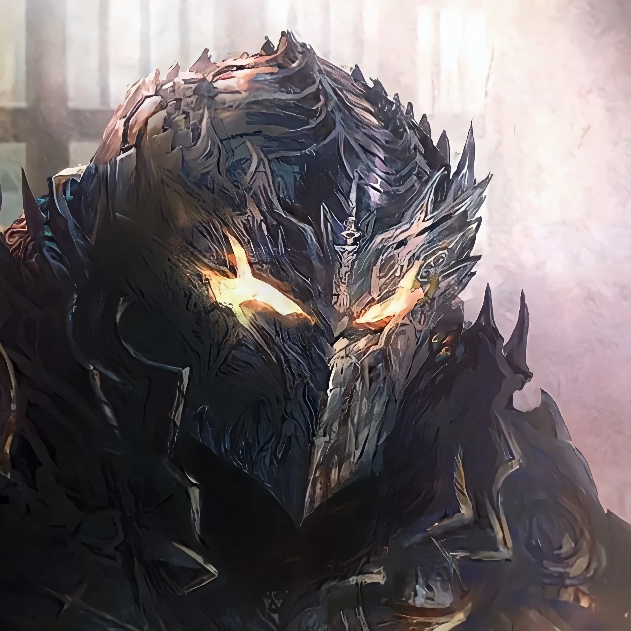 a dark and ominous knight, neon cyberpunk style, glowing eyes, intricate armor, CthuluBischof, digital art, 8k, high quality, cinematic lighting, dramatic pose, rich textures, dark moody colors