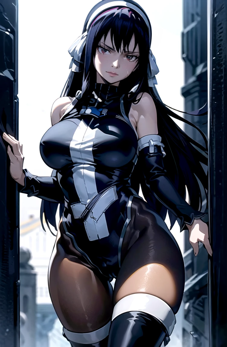 Anime Style,beautiful girl,looking at the camera,Look down here,From below,Expressionless,Odd Eye,Closed mouth expression,Side Ponytail,Semi-long hair,Black Hair,Starry Sky,night,Fantasy World,Black thief armor,Thief's Dagger,Cold look,Cool Beauty,On the roof,In combat,Masked,Skull tattoo on thigh,Thin waist,Drawing a weapon,whole body,middle ages,Different world,magic,Accentuate your cleavage,leather armor,Thief armor with gold decoration,Black hooded cloak,Pussyの割れ目,Tight-fitting outfits,Belly button exposed,Gloss,naked,tits,Pussy,Jump Attack,Sensational clothing,