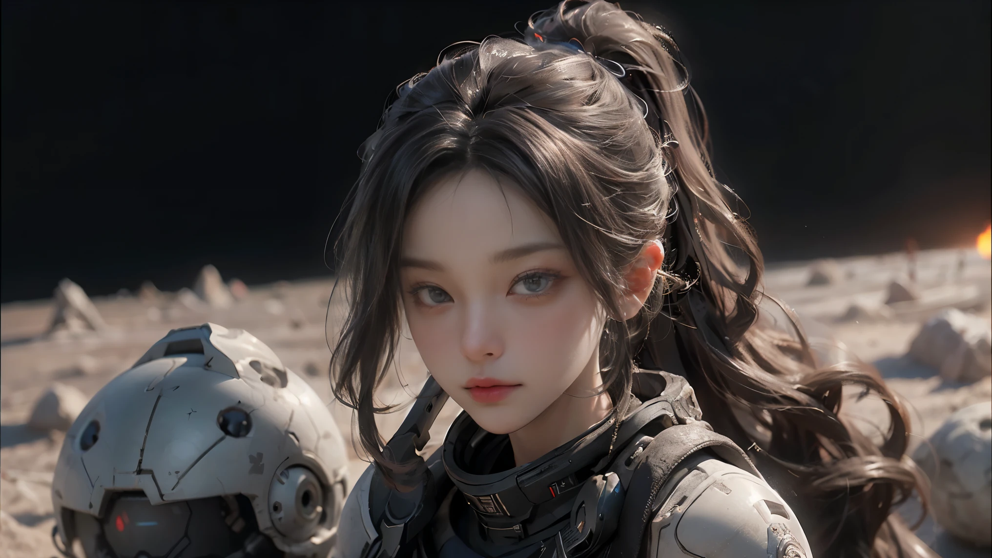 ((Best quality)), ((masterpiece)), (detailed:1.4), 3D, an image of a beautiful cyberpunk female,HDR (High Dynamic Range),Ray Tracing,NVIDIA RTX,Super-Resolution,Unreal 5,Subsurface scattering,PBR Texturing,Post-processing,Anisotropic Filtering,Depth-of-field,Maximum clarity and sharpness,Multi-layered textures,Albedo and Specular maps,Surface shading,Accurate simulation of light-material interaction,Perfect proportions,Octane Render,Two-tone lighting,Wide aperture,Low ISO,White balance,Rule of thirds,8K RAW,