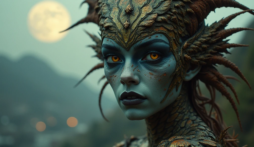 full body length,Magical plant ghost flower, ghost flower,carismatic，Incredible，terror ,extremely detailed,intricate details,eyes extremely detailed, high detailed eyes,16k resolution, realistic humid skin,extremely intricate details,Epic Realistic,face anatomically correct,Ultra HD,HDR, natural skin textures, hyper realism,realistic skin texture, hyper detailed,extremely Realism,Ultra Detailed,body logically correct,full body length shot,beggar graphite silver sparas, wants eat,survival in castle of future,Cinematic,soft colors, Technicolor,natural skin textures, hyper realism, hyper detailed,Extremely detailed,High contrast,Masterpiece,Realistic,Ultra Detailed, intricate details,realistic humid leather,extremely intricate,Epic Realistic, cinematic style,irina yermolova,high contrast,hdr,extremely detailed, [deep night landscape],masterpiece,intricate details,faded,eyes extremely detailed, high detailed eyes,16k resolution,RAW,retina, Nikon Z9,China,Songbird,orc, Guangxi Zhuang of China,tkt style, Pisces, perfect, ginger，transition between two art styles, Ink painting to photorealism, Double contact, X-ray, Creative, vivid light, masterpiece, fantasy, Abstract, Surrealism, super detailed, high resolution, stop:35,(((creature with a spectral and ghostly appearance)). Her skin is pale, almost translucent.wears weird, ancient rock paintings of the first people,of sharkfish's leather,dark fantasy, Alien Nordic reptillian from venus and norway, captivating, in vibrant jewels.... Her accessories include high tech quantum neural lace and glowing gold plasma body sheath, eyes glowing, bokeh, lens flres, fisheye lens, perfect composition, beautiful detailed intricate insanely detailed octane render trending on artstation, 8 k artistic photography, photorealistic concept art, soft natural volumetric cinematic perfect light, chiaroscuro, award - winning photograph, masterpiece, oil on canvas, raphael
