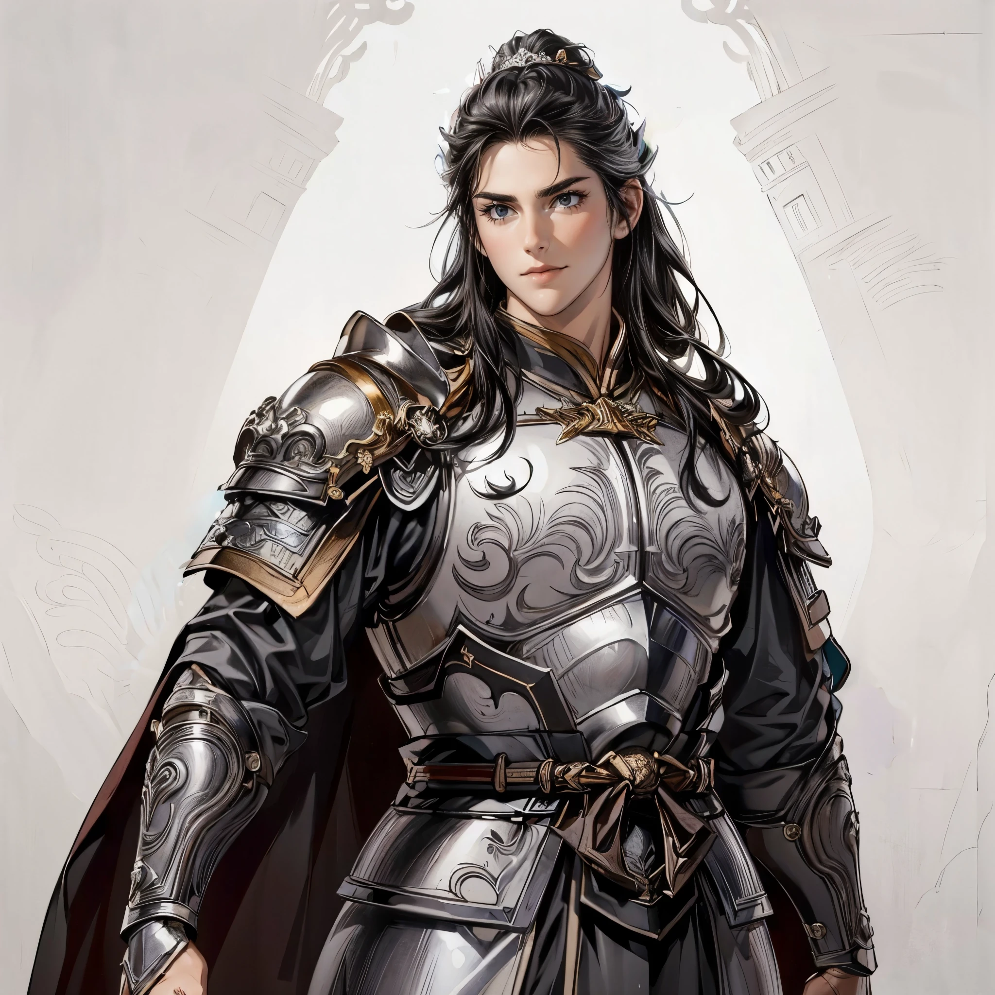 White:1.3、Blends in with the background