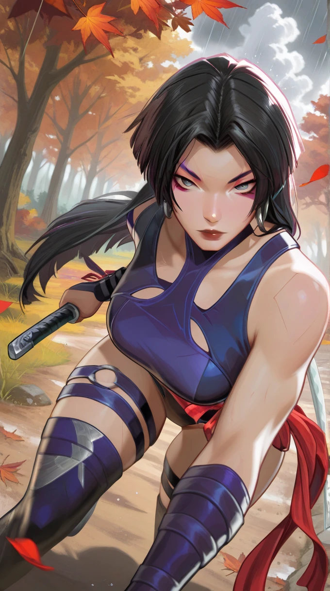 "Generate a full-body cinematic image of a traditional female kunoichi (female ninja) from ancient Japan, set under the mystical glow of the moonlight. She is unsheathing her katana with grace and determination. She wears traditional kunoichi attire, but with the iconic pink color scheme inspired by the Mighty Morphin Pink Power Ranger. Her iconic power ranger helmet, a key feature, is an organic, animal-shaped design resembling a fierce yet elegant creature. Her peach-toned skin glows softly in the moonlight. Sakura blossoms gently fall around her, adding to the serene yet intense atmosphere. The background features a grand Japanese castle, partially illuminated by the moon, surrounded by the rural beauty of ancient Japan. Her hair moves slightly in the breeze, adding life to the scene. The image should capture the elegance, strength, and mystery of the kunoichi, with every detail, from her skin texture to the fabric of her attire, rendered in stunning 1200 DPI