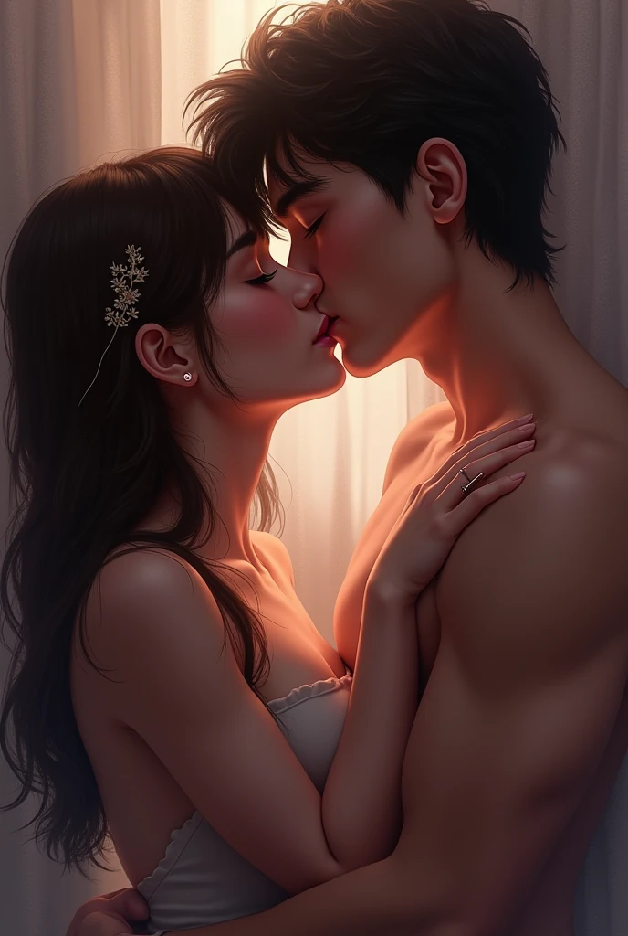 Young brother removes the bra of elder sister 