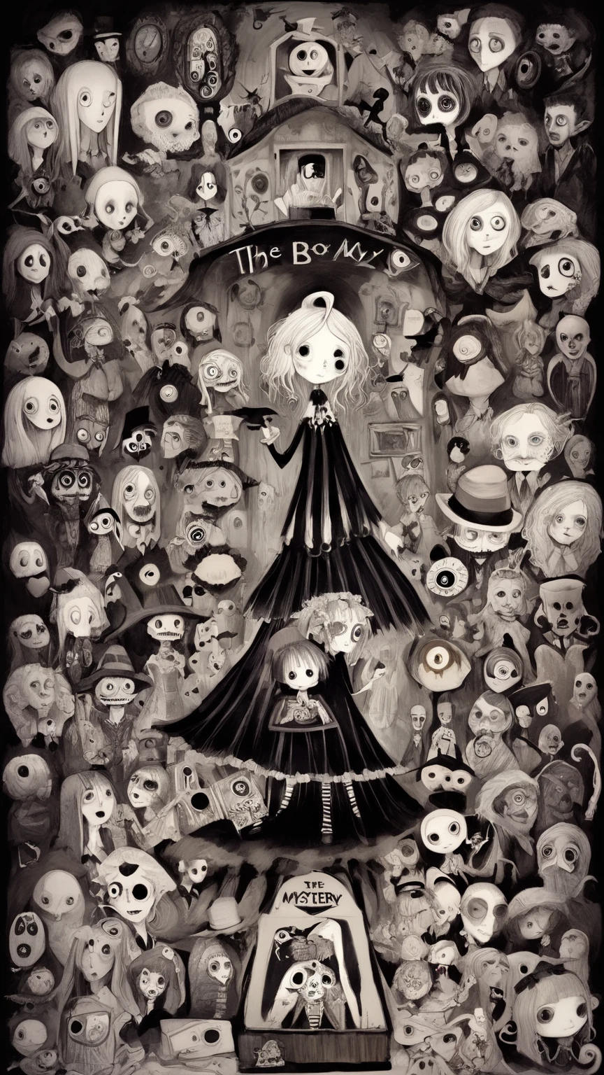 holo, fox ears, fox tail, fox girl, very wide shot, by junji ito, holding a bunch of skull balloons, disturbing, creepy, gloomy, rotten, (monochrome, greyscale:1.2),
<lora:tsuvidaStyle_tsuvidaStyle:0.3> <lora:by_junji_ito_finetuned_0.01:1>