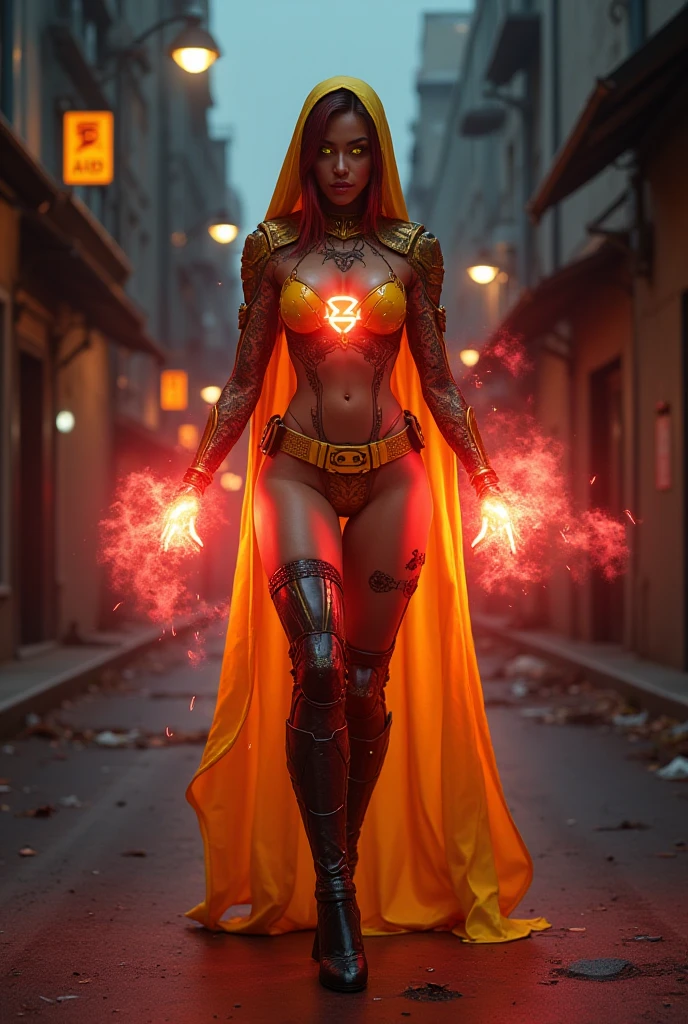 eagle <lora:Fiery_aura_XL_-_Burning_passion:1> fiery aura, (masterpiece), best quality, highres, 4k, 8k, amazing quality, amazing shading, soft lighting, archbishop sexy, nsfw, wearing thighs