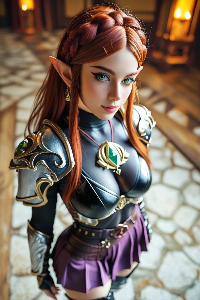 1girl, elf, sci-fi, ranger, gorgeous, ornate, beautiful, looking at viewer, perfect lighting