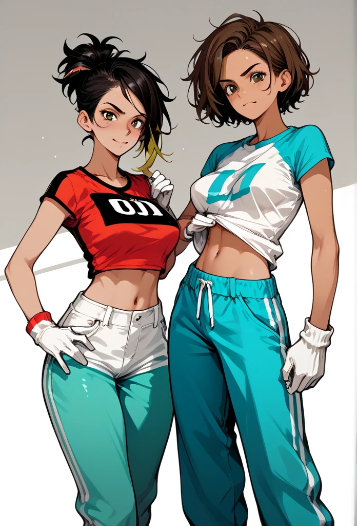 dark skin,((multicolored hair, black hair, white hair)) half white and half black hair, bicolor, black and white hair, colored hair, colored white and black hair 1 girl, two-tone hair, black on top, white on bottom 1 gilr, ,perfect anatomy girl muscular girl toned body girl large breasts girl thick girl angry girl best quality girl black hair girl yellow eyes girl pale girl pale girl,beautiful woman brunette, muscular, wearing short leggings withe, black tights, short hair, beautiful eyes, beautiful, yellow eyes, white shirt, black leather jacket, shorts, short white leggings, dark alley city black pantyhose, two-tone hair, black on top, white on bottom, black hair with white, two-tone hair, half white and half black hair,