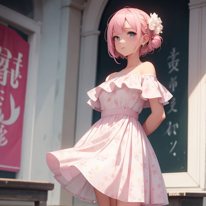One girl,masterpiece,Highest quality,Blonde,stockings,Checked skirt),Short skirt JK,,Are standing,In total length,Medium chest,Very detailed,[[Realistic]],Beautiful and attractive anime ,Enchanting anime girl,Swinging skirt,blue eyes, hair ornaments, Hair Ribbon,Show your forehead、Twin tails、Random colored see-through  uniform、Lace choker, short hair,,No bra,,Very detailed肌, Realistic texture、Very detailed顔, (Beautiful Fine Eyes, ,The girl has a toned figure., Intricate details,Closely、Embarrassed expression、blush、Shining Sweat、Perfect Skin,Sweat is noticeable,胸の谷間のSweat is noticeable、太もものSweat is noticeable、 Fair skin,Tight waist, Sweating profusely、Sweaty hair、Clothes that become transparent due to sweat、Sweaty、Visible sweat、Sweat-soaked hair、Athlete System、Cherry blossoms fluttering down、Silver Hair、Night cityscape。Reflection of light、moonlight、No sleeve、