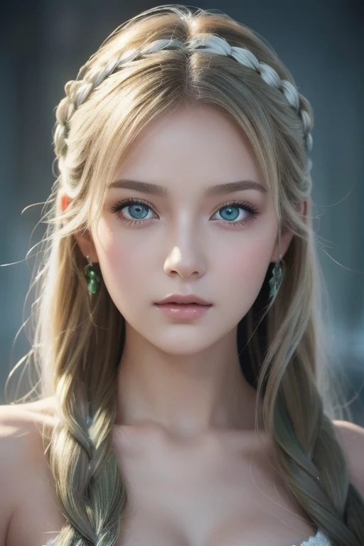 Drawing of Mature Beauty, smooth lines, golden ratio face, perfect face, fine art piece, smooth lines, Express expressions and postures through ink contrast, emphasize light, shadow and space. figurative art, Dress neatly, sexy painting, (best quality, 4K, 8k, high resolution,masterpiece:1.2) ,(actual, photoactual, photo-actual:1.37). | Fresh German Beauty, (((Blonde Hair))), (braided hair style), ((beauty marks)), wearing skimpy gladiator armor. | ((perfect_pose)), ((looking dreamily into the distance)), perfect_fingers, perfect_legs, perfect_hands, More Detail.