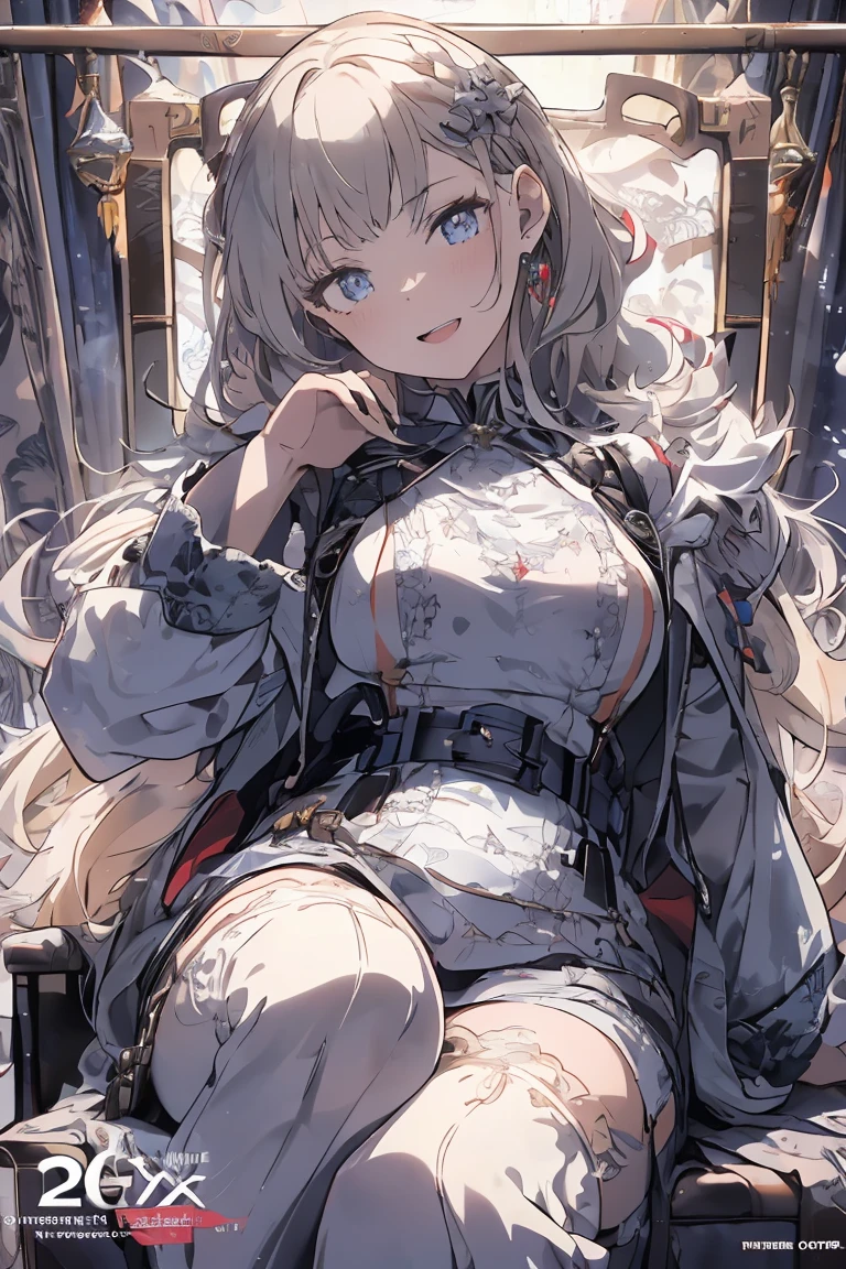 (Snowfield),ludmilla, fur hat, ushanka, scarf, white jacket, fur trim, cleavage, white gloves, dress, garter straps, white thighhighs, aiguillette,squatting,open legs,white panty,masterpiece,Noise Reduction,perfect anatomy,high resolution, ultra-detailed, ultra-detailed face,game cg,dutch angle ,beautiful detailed eyes,visualart,five fingers, perfect hands, perfect lighting, sparkling pupils,