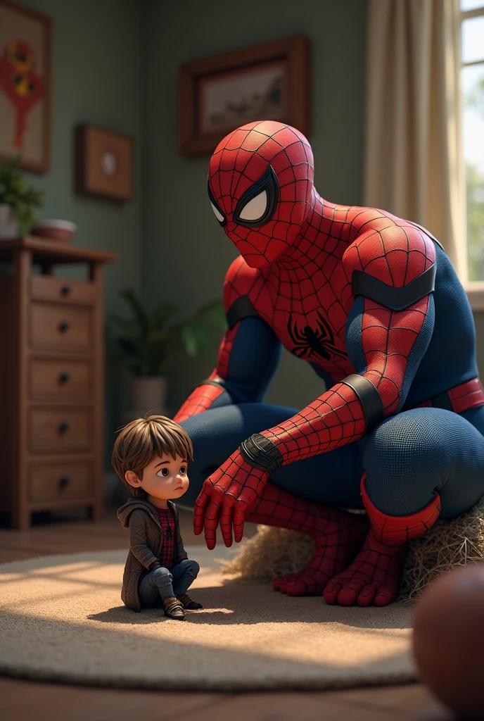 Spiderman and baby spiderman