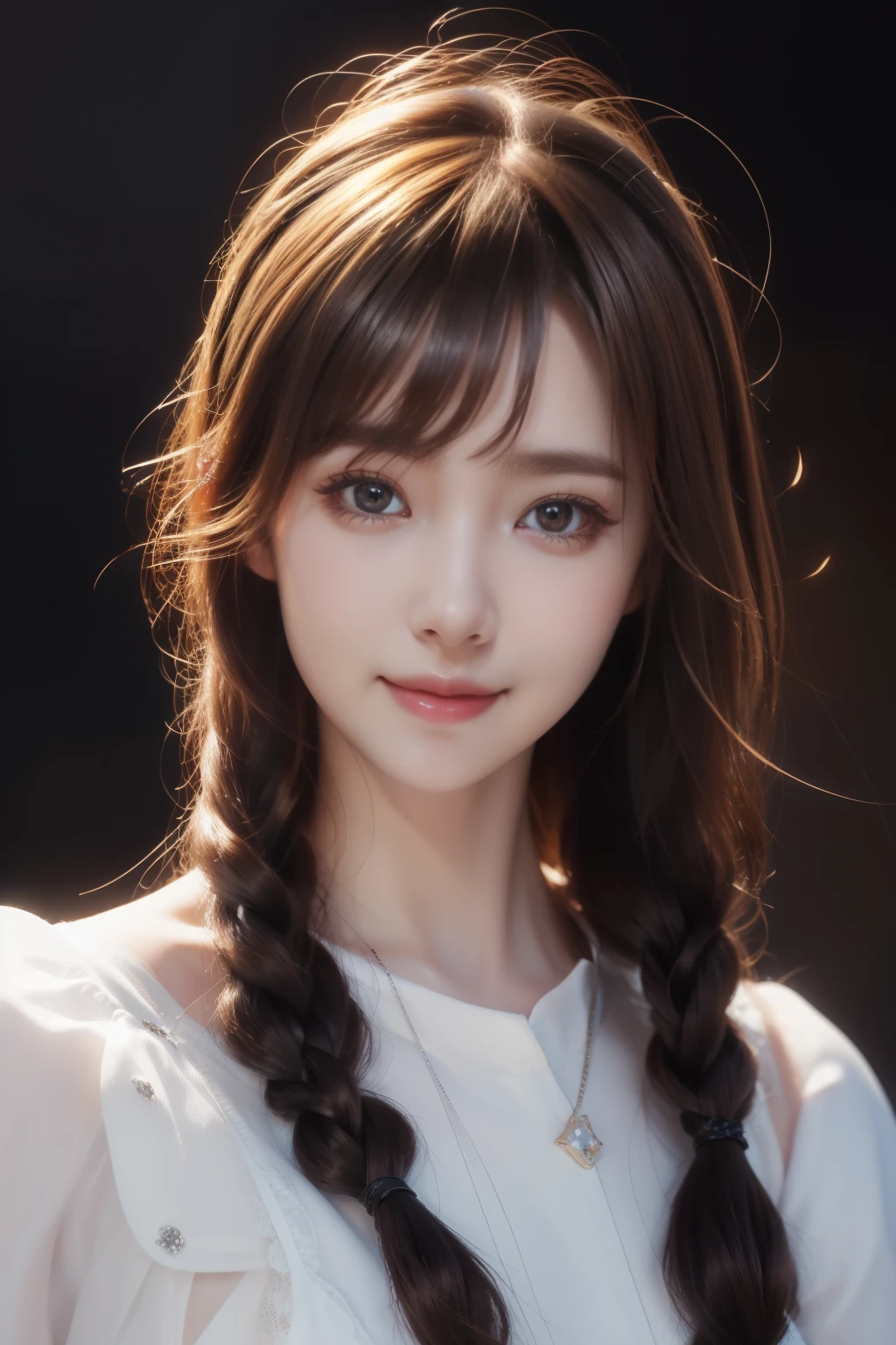 (ultra Realistic) , (illustration), (Enhance resolution), (8k), ( Extremely Detailed), ( detailed face ), Slim Body, in the dark , deep shadow, low profile, pureerosfaceace_v1, Happy smile, Winter, Mountain