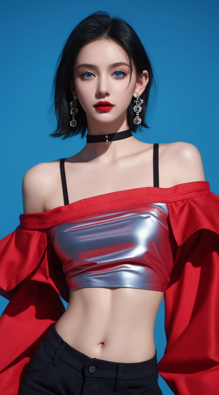Game Art,CG Animation,Best image quality,Maximum resolution,8K picture quality,(A bust photo),(portrait),(Head close-up),(Rule of Thirds),Unreal Engine 5 rendering works,20 year old girl,((Queen)),The eyes are very detailed,(Large Breasts),Elegance and nobility,Ray Tracing,Game CG,((3D Unreal Engine)),OC rendering reflection mode,4K,Ultra-clear,Translucent lace,Fair and plump figure,Pretty Face,Glossy Gel Coat,身着华贵礼服的Queen,Gorgeous clothing,Luxurious and exquisite jewelry,Colorful makeup,Full figure,Dark red lipstick,精致Gorgeous clothing,Supermodel,Gold Jewelry,Luxurious clothing,breasts symmetrical,Delicate facial features,Exquisite clothing,Put your hands on your head