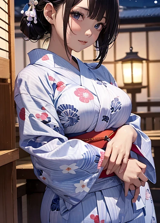 (masterpiece、highest quality)、(Photorealistic:1.4)、 Mature Woman,  Beautiful thighs、Front view、1 girl、30 years old、Perfect Face、Symmetrical cute face、(Bun Hair、Black Hair)、Big eyes、Long eyelashes、((expensive))、Beautiful Hair、Beautiful Face、Beautiful and beautiful eyes、Perfect Proportions、Beautiful breasts、Beautiful feet、Beautiful fingers、((High quality fabric、floral pattern cheongsam、Skirt flip))、(To the hospital)、Are standing、 (smile),  (((Skirt lift with both hands、Panties and pantyhose are visible)))