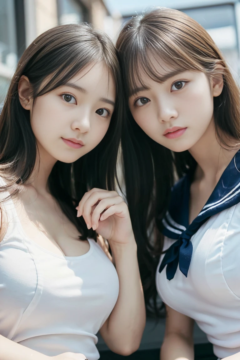 Sailor suit with white lotion on my face --auto