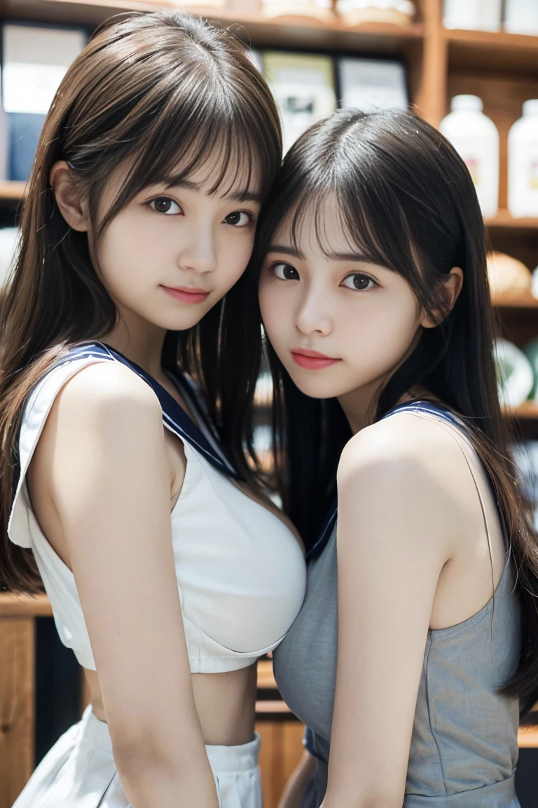 (professional portrait、professional writing)、highest quality, (anatomically correct arm:1.3), Detailed workmanship、high resolution、(8K, High resolution:1.2)、(RAW photo, photorealistic:1.3)、masterpiece、slender body shape、high definition face、Face is in focus、high definition eyes、(Focused, symmetrical pupils:1.2)、High-definition and beautiful skin、firm skin、natural makeup、gross lip, High-definition hair texture、 japanese woman、17 years old、nurse、nurse break (White nursing uniform、white nurse uniform:1.3), (lying down on one’s back:1.3), (hugging own chest by arms:1.3), very cute, (very embarrassed:1.2), (blush:1.1), (afraid:1.3), (Glaring at the camera:1.3)、(shot from above), nsfw, open mouth:1.2、beautiful thighs