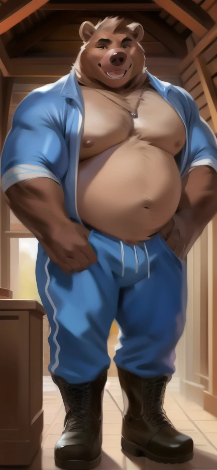 beautiful, chubby, (very short hair), (pudgy face), (naughty) (high school students), (handsome), thick, overweight, beefy, (nipples), (cute), (little brat), (naughty brat), (へそ), ぽっちゃりした体, big belly, 汗ばんだ体, (臭そうな体), (fullbody)