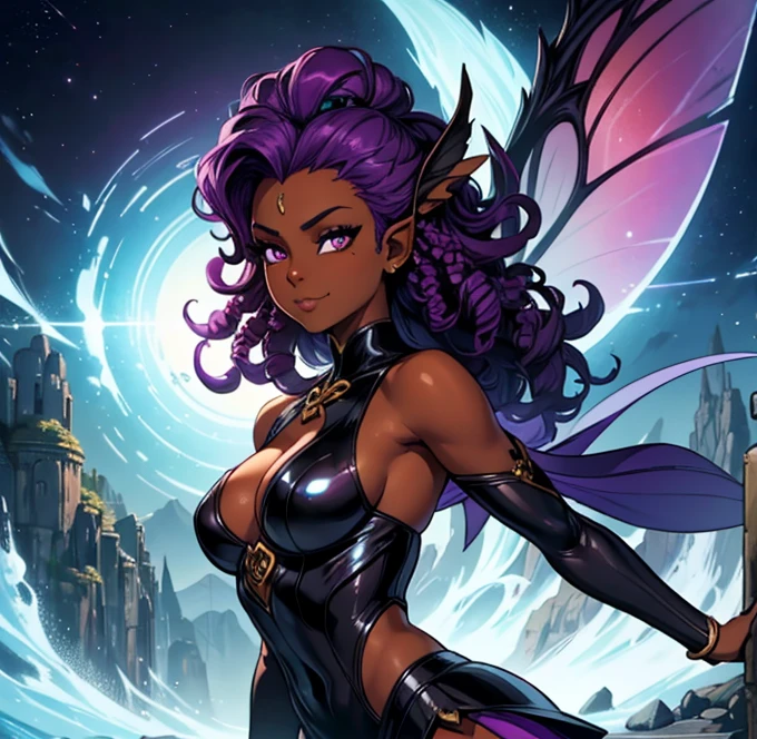 (masterpiece: 1.2, best quality), (2 loli), small breasts, (dynamic posture), (shiny skin, dark purple skin), demon girl, purple skin thin and lacy gloves, ( small demonic horns:1.1), (Lilith \(Darkstalkers\)), (heaven), fringe, (jewelry, golden ornament:1.15 ), large pelvis, blue (pantyhose:1.1)