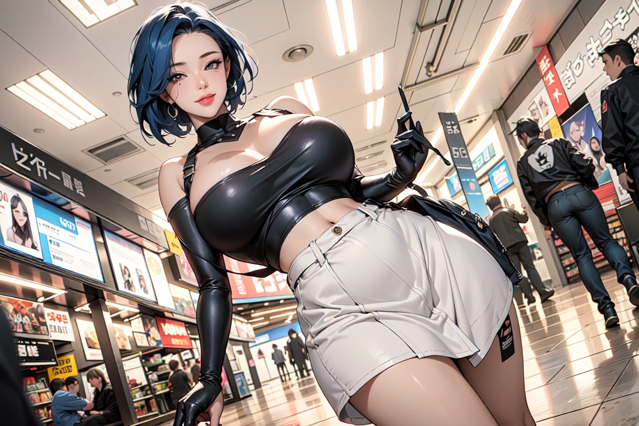 NFSW,newest, ai-generated, intricate details,, (embarrassed,blush),(aroused fece),,naughty face,masterpiece,((steam)),((sweat)),very high quality, 4K,1girl, mature girl, mature,gal,GAL, aroused,(emerald light green hair),short cut hair,small fusion medium tits,nobra,braless,((curvy body)),((purple eye)),((all big fishnets pattern shirt)),((sexy long sleeve diamond big fishnets shirt ups tops)),((very tight latex skinny jeans pants)),choker,hairclip,tuck in shirt,ear piercing,nipples hard poking see through,full body shot,((standing with spread legs pose)),(trembling),(((in train))),perfect hand,