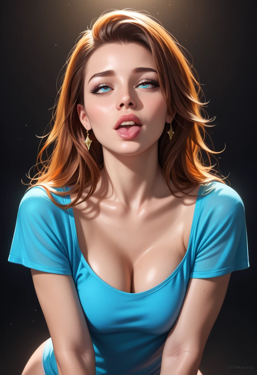 detailed lips, long wavy hair, serpents for hair, fierce expression, pale complexion, mesmerizing gaze, vibrant colors, soft lighting, (hyperrealistic), (illustration), (high resolution), (8K), (extremely detailed), (best illustration), (beautiful detailed eyes), (best quality), (ultra-detailed), (masterpiece), (wallpaper), (photorealistic), (natural light), (detailed realistic beautiful face), (high detailed realistic skin texture), (anatomically correct), (solo), (1 girl), (high detailed realistic hair), (caramel hair:1.35), (heterochromic eyes), (detailed eyes), (blue softlens:1.37), (sparkling eyes), (realistic big breasts:1.5), (slender abs), (dynamic pose), (closed tiny mouth:1.3), (concentrated expression), (upon body from head to thigh:1.55), (looking at viewer), (topless)