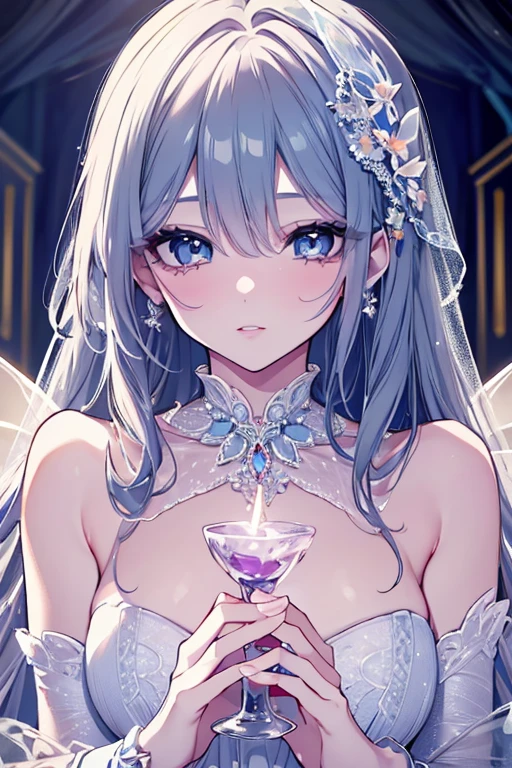 1 Female、Perfume personification woman、Characterized by a gorgeous fragrance、Musk scent、A costume that evokes a beautiful fragrance、A loving smile、Close-up shot