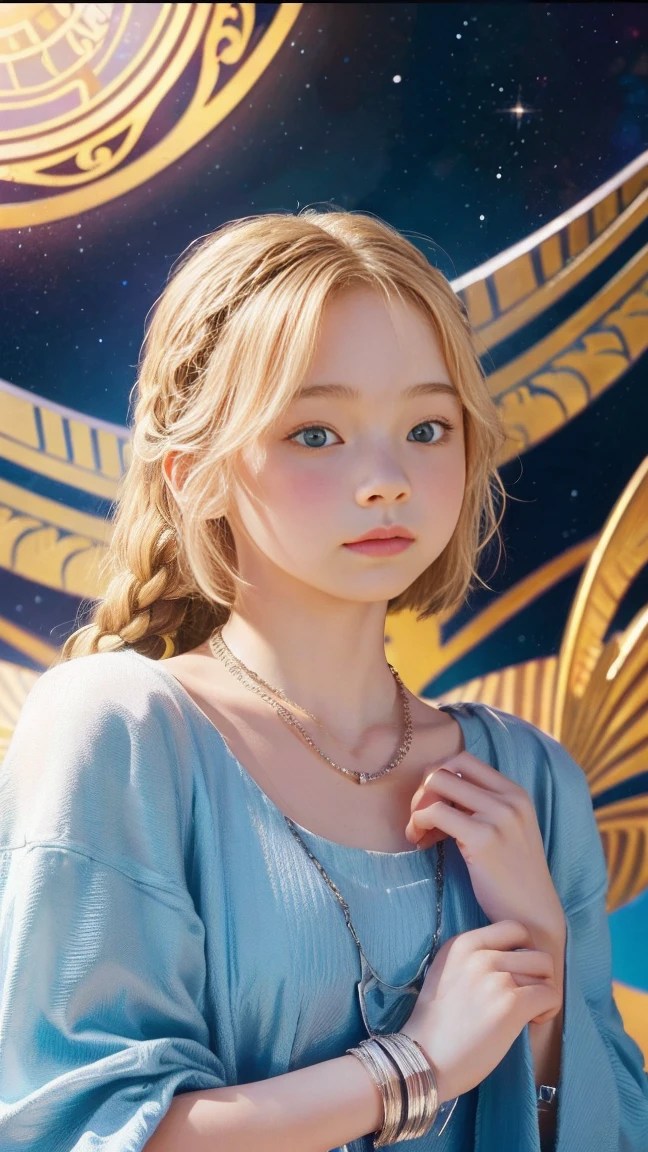 Portrait of cute baby Childlike Empress from Never Ending Story, cute baby face, amazing digital ilustration By artgerm By cgsociety, amazing lighting, pixar style, bluesky studios, ultra details