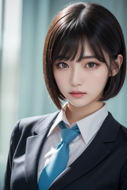 (((A girl in a gray suit and skirt sitting in an office))), (High resolution:1.5), (16k, Photorealistic, Raw photo, Selfie, Best image quality: 1.5), Japanese, (One Girl), Beautiful Face, (A vivid face), (Black-haired、short hair:1.3), Beautiful Hairstyles, Realistic eyes, Beautifully detailed eyes, (Realistic Skin), Beautiful skins, attractive, 超A high resolution, Surreal, High detail, Golden Ratio, Highly detailed cute girl,(20-year-old), (masturbation:1.5)