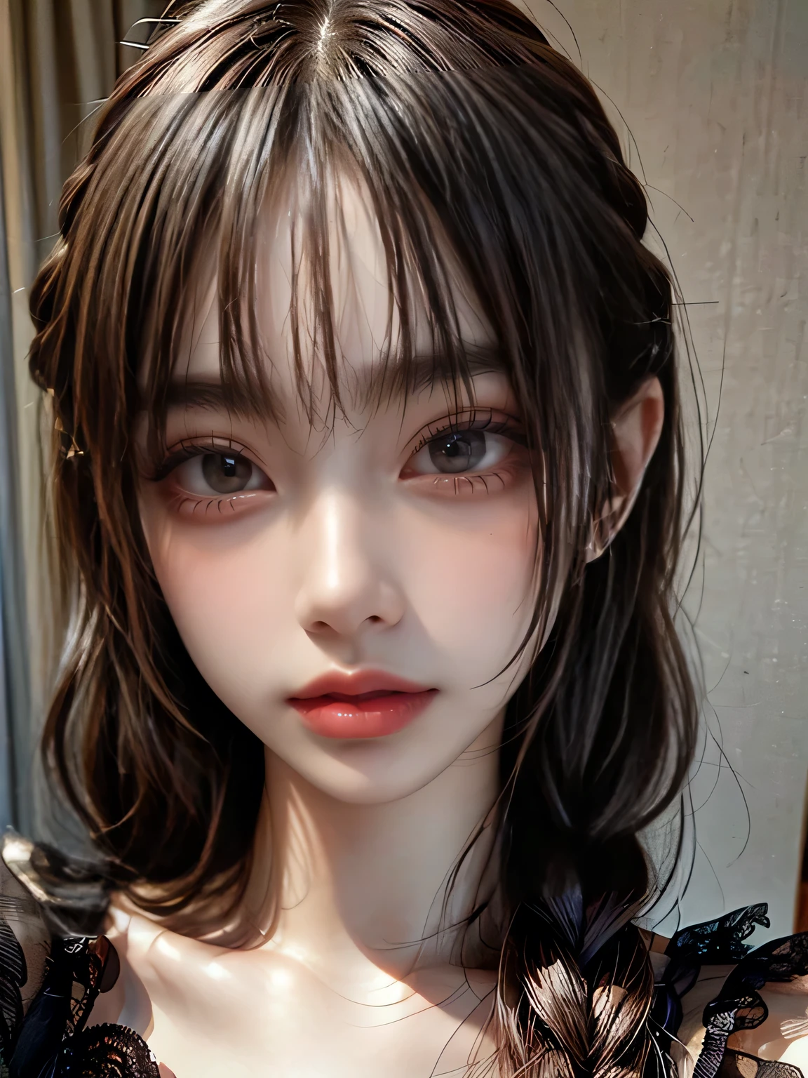 One Girl, (Becoming Marie Antoinette:1.3), (Gorgeous Princess Dresses), (Beautiful Japanese idol portrait photos),
(RAW Photos, Highest quality), (Realistic, Realistic:1.4), masterpiece, 8K Portrait,
Very delicate and beautiful, Very detailed, 2k wallpaper, wonderful, In detail, Very detailed CG unity 8k wallpaper, Very detailedな, High resolution, Soft Light,
Beautiful detailed girl, Very detailed eyes and face, Beautiful and sophisticated nose, Beautiful details,
(Photoshoot at the Palace of Versailles:1.3), Cinema Lighting,
Perfect Anatomy, Slender body, Very huge and lewd breasts bigger than her face, Medium Hair, Dynamic Angle, A light smile,