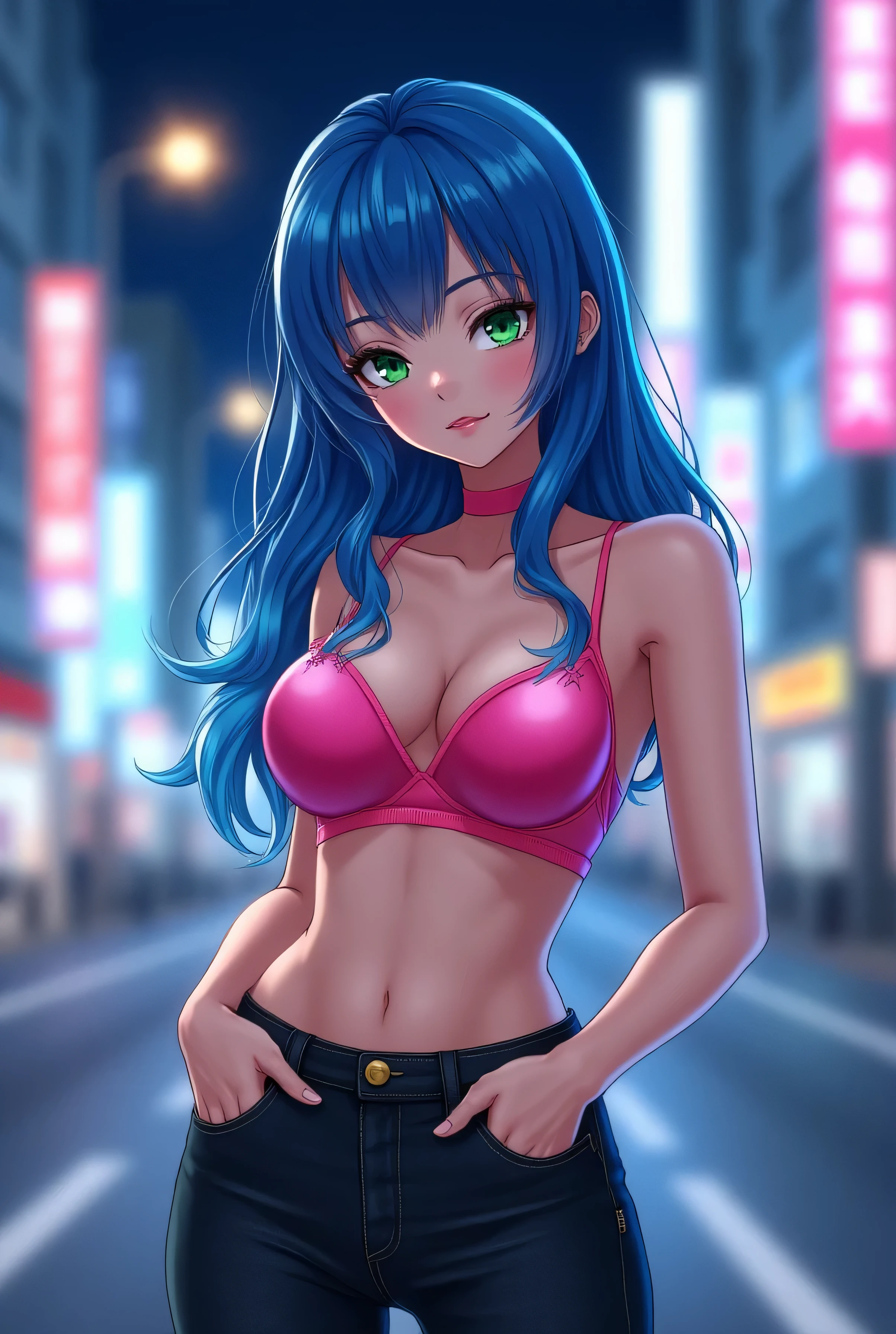 masterpiece, absurdres, perfect lighting, highres, best quality,  <lora:carinterior:1>,  carinterior, smile, 1girl, usa, (las vegas:1.25), highway, road, nude nakes, upper body,  night